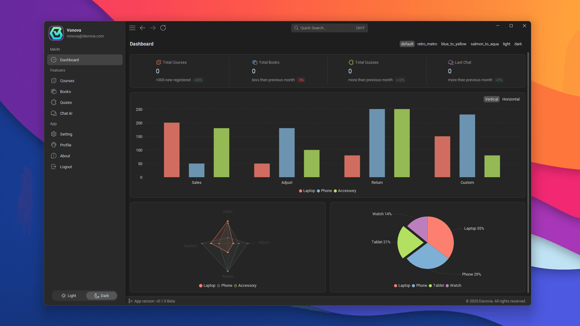 app screen